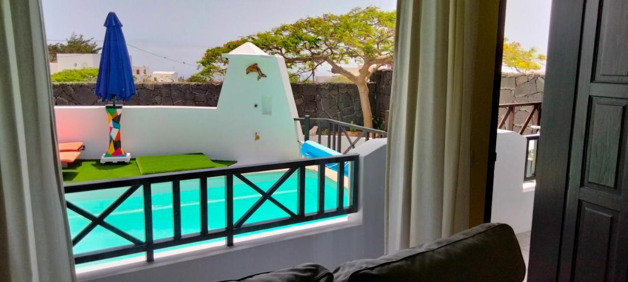 Aptos Con Piscina El Flamboyan 1 Teseguite Bagian luar foto